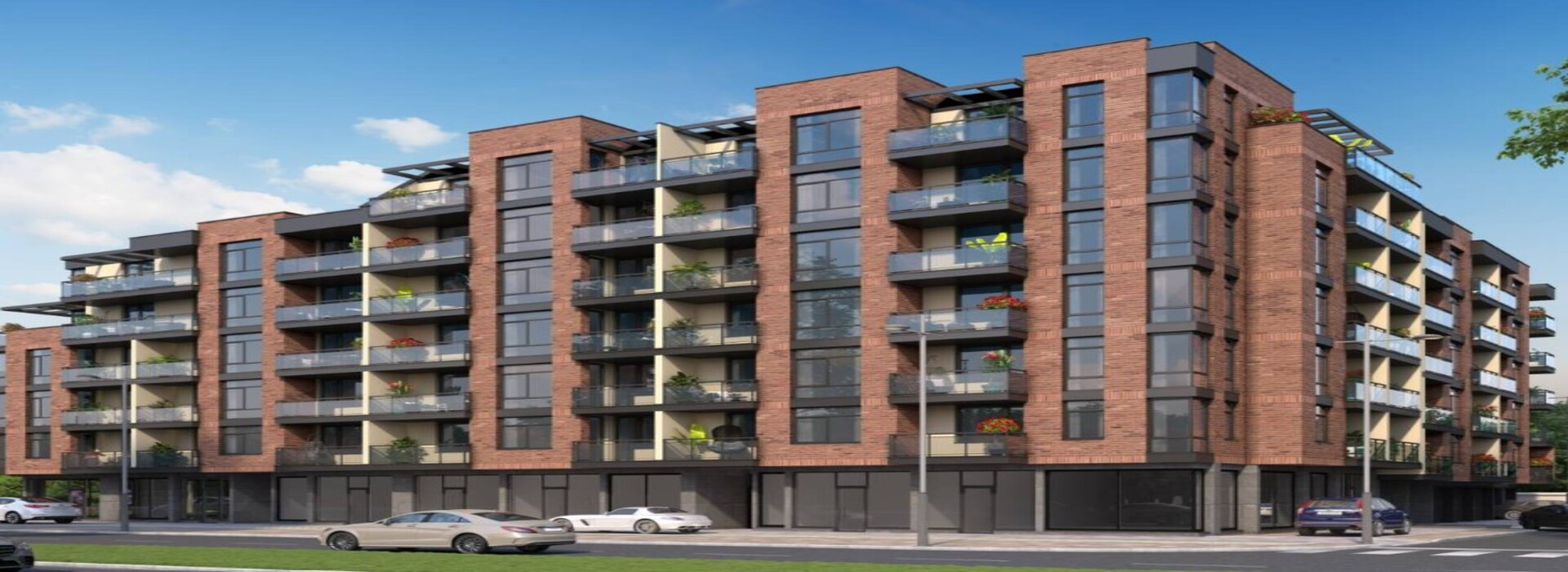 A modern building in Kyuchuk Paris Quarter