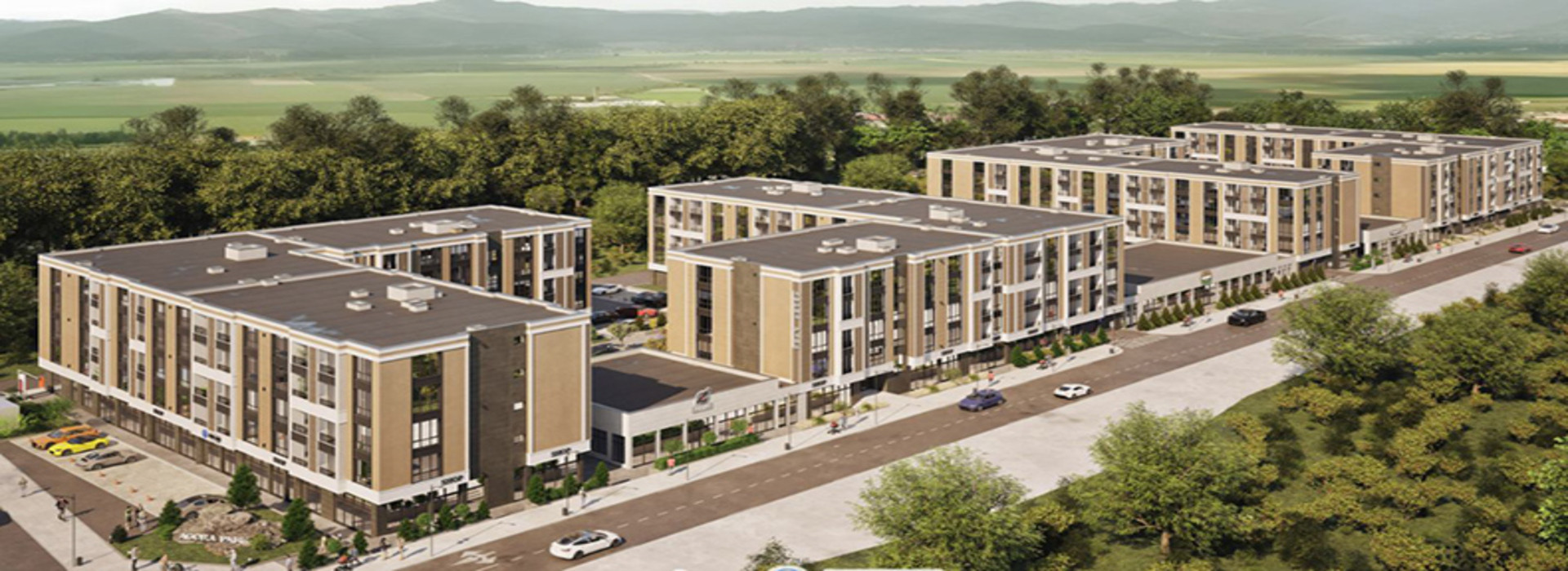 Complex of low buildings in Belomorski Quarter