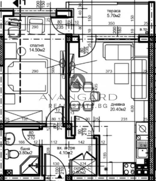 One bedroom apartment with act14! South!