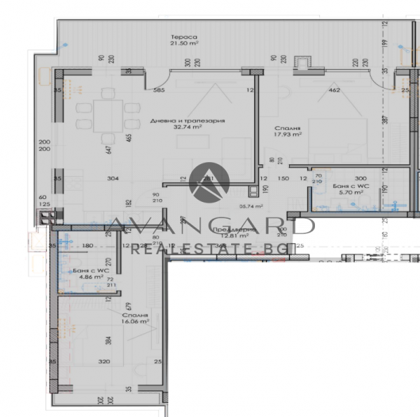 THREE-ROOM APARTMENT! ROAD BASE!
