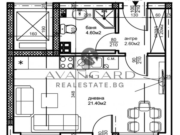 1-room apartment
