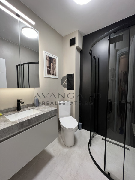 A two -bedroom furniture with the possibility of a parking space