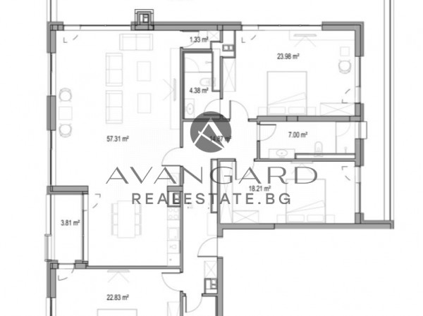 SPACIOUS FOUR-ROOM APARTMENT / PLOVDIV MALL