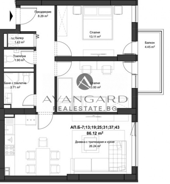 THREE-ROOM NEW CONSTRUCTION BUILDING FIRST DISTRICT