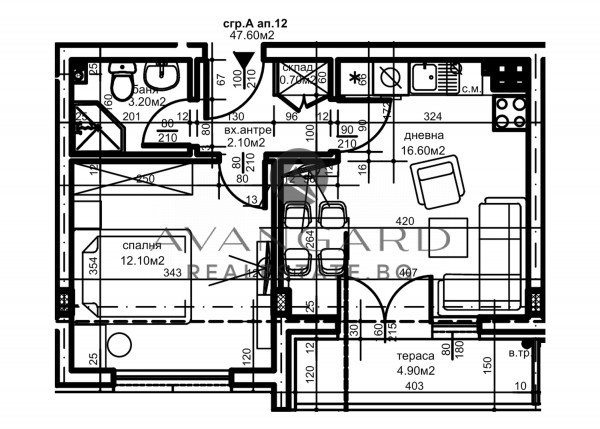 Two -bedroom apartment