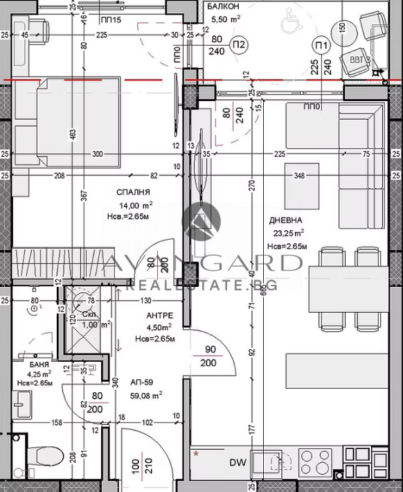 One -bedroom new building / Ostromila