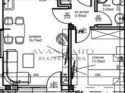 One -bedroom apartment with parking space included in the price