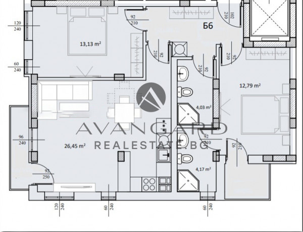 THREE-ROOM apartment / Maritsa