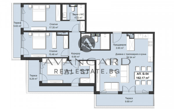 ЧЕТИРИСТАЕН АПАРТАМЕНТ / ЛУКСОЗНА СГРАДА