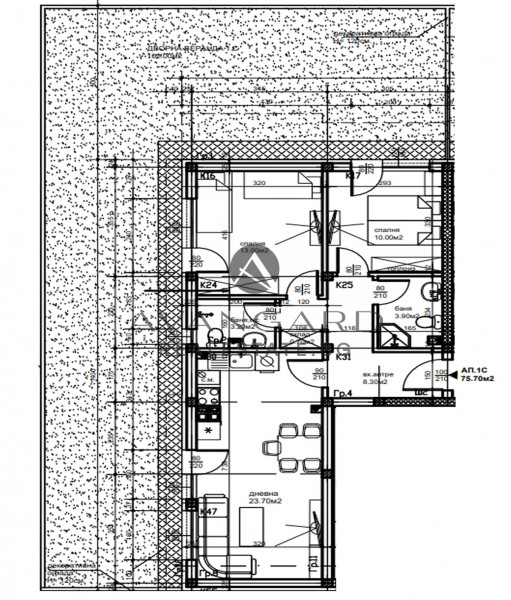 THREE-ROOM GARDEN