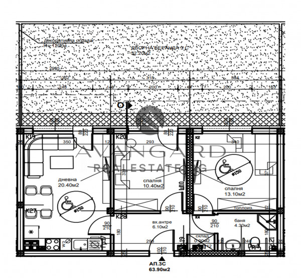 THREE-ROOM GARDEN