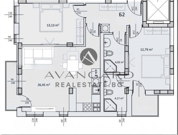 THREE-ROOM apartment / Maritsa