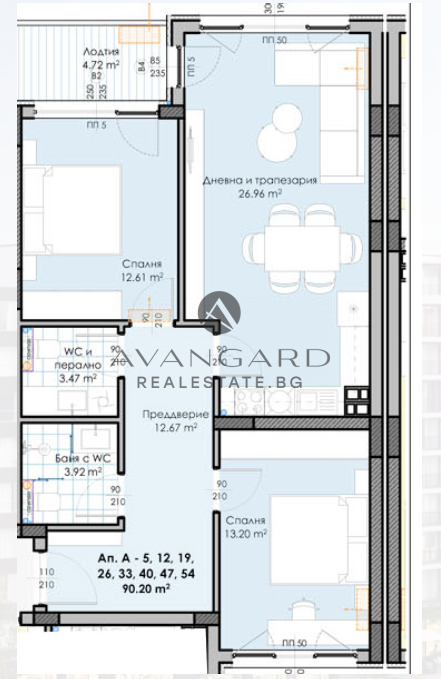 THREE-ROOM APARTMENT / Gagarin