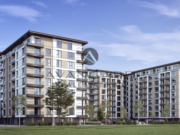 Three-room apartment in a luxury building