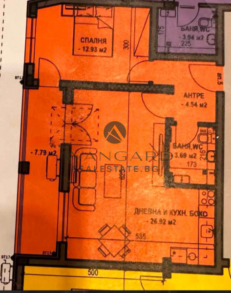 One -bedroom in front of Act 16 Ostromilla