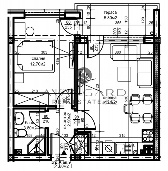 BARGAIN BELOMORSKI two-room apartment
