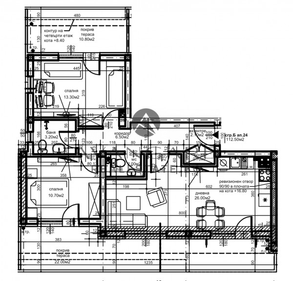 Two -bedroom apartment