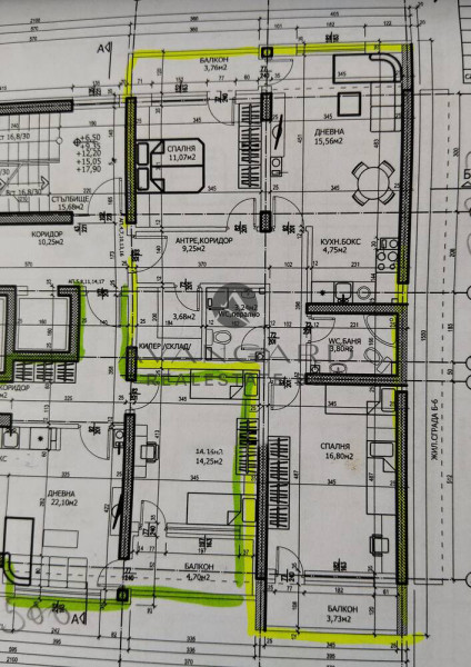 АКТ 15 !!! ТРИСТАЕН АПАРТАМЕНТ С ЮЖНО ИЗЛОЖЕНИЕ В ТРАКИЯ !!!