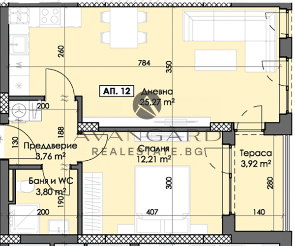 One bedroom apartment in Thrace !!! Excellent price !!!