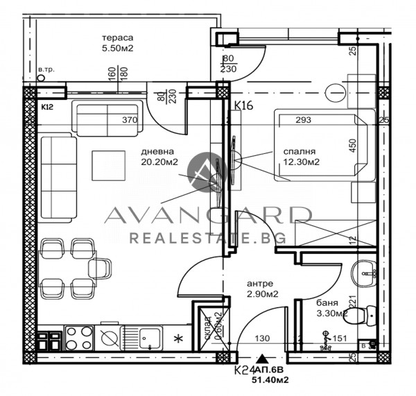 2-room apartment