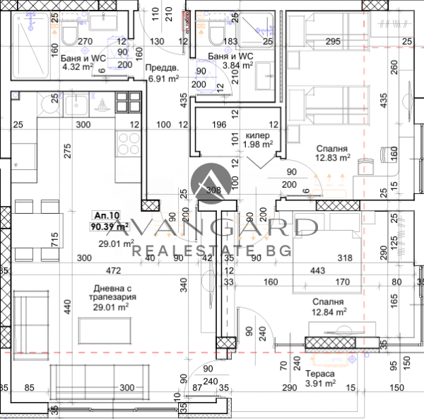 Three -bedroom new Thrace building