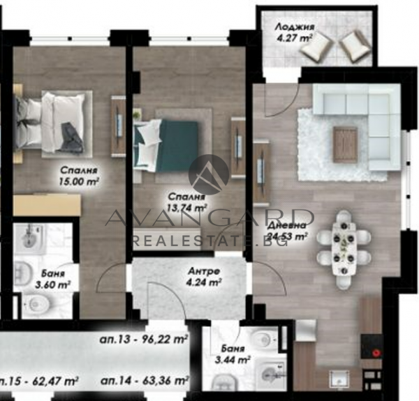 Тристаен ЛУКСОЗНА СГРАДА ОСТРОМИЛА