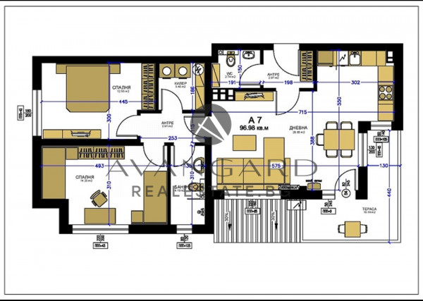 THREE-ROOM BOUTIQUE BUILDING UNDER CONSTRUCTION