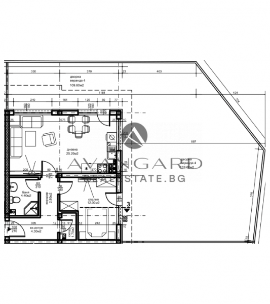 One bedroom apartment