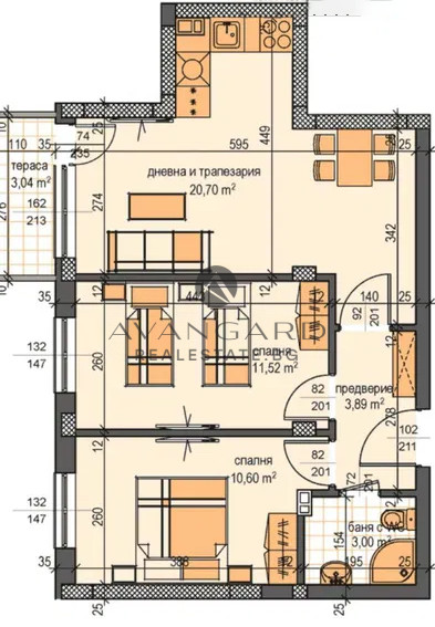 Two -bedroom/communicative place/south!