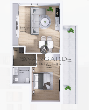 ДВУСТАЕН В ЛУКСОЗНА СГРАДА / МОЛ ПЛОВДИВ