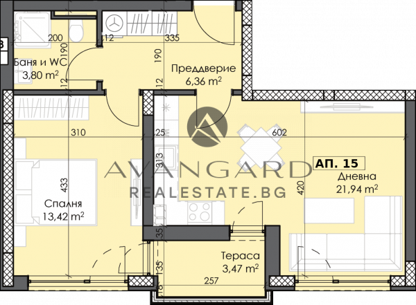 One bedroom apartment in Thrace !!! Excellent price !!!