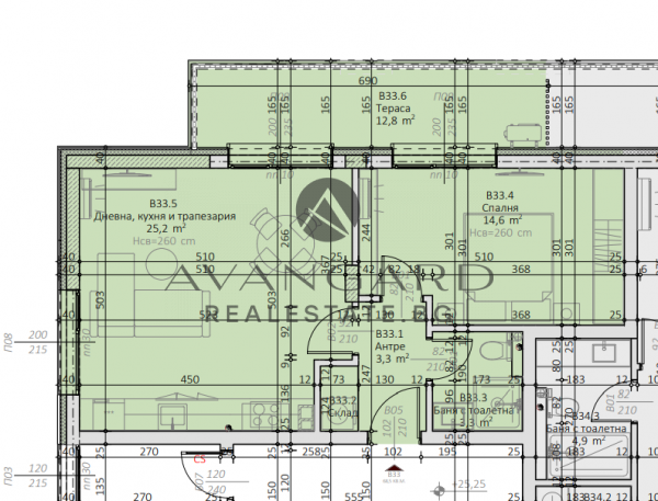 ДВУСТАЕН В ЛУКСОЗНА СГРАДА / МОЛ ПЛОВДИВ