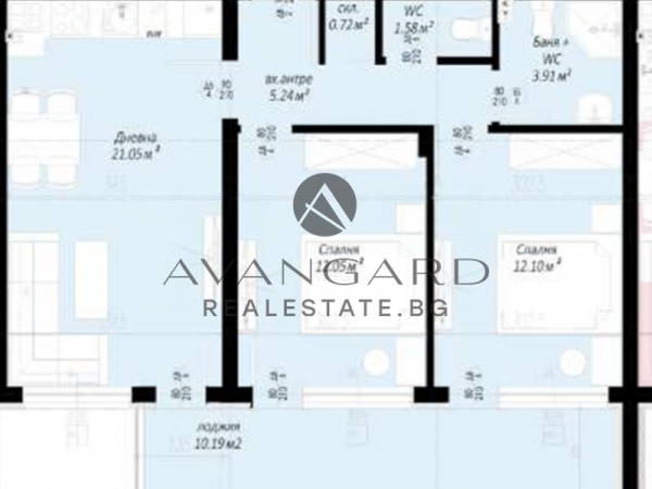 A two -bedroom apartment / Belomorski