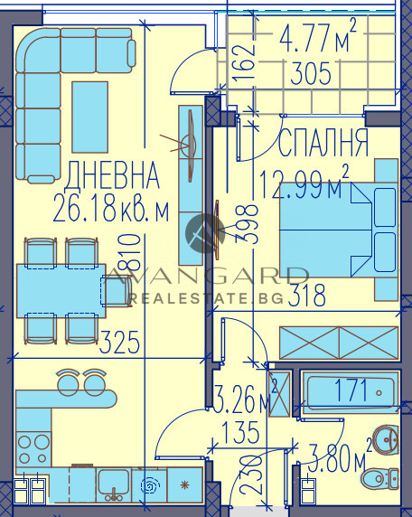 Двустаен / Гладно поле