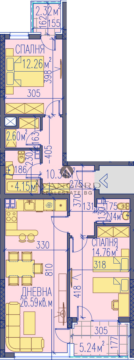 АКТ 15 !!! ТРИСТАЕН АПАРТАМЕНТ !!! ЦЕНТЪР ИЗТОК !!!