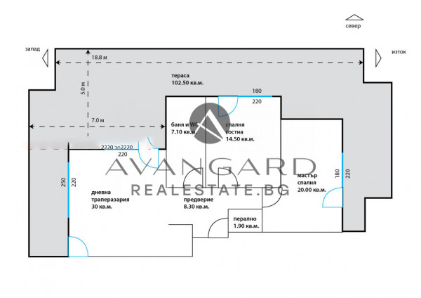 ТРИСТАЕН ПЕНТХАУС В СЪРЦЕТО НА СМИРНЕНСКИ