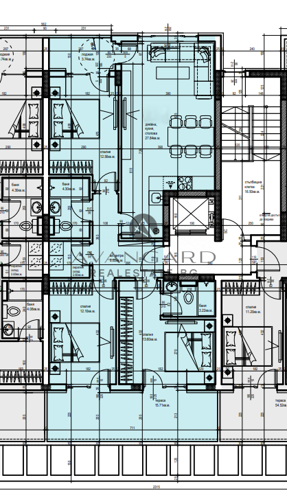 Four -bedroom apartment in a new luxury building/ Smirnenski