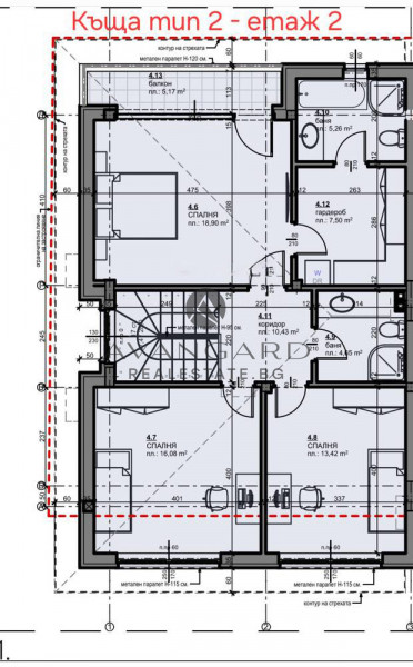 A single -family house with three parking spaces / Belashtitsa