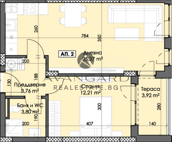 ДВУСТАЕН АПАРТАМЕНТ В ТРАКИЯ !!! ОТЛИЧНА ЦЕНА !!!