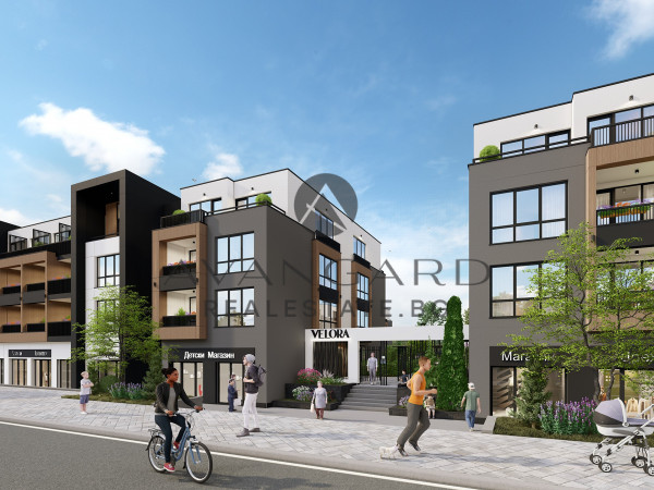 Three-room apartment in a small building