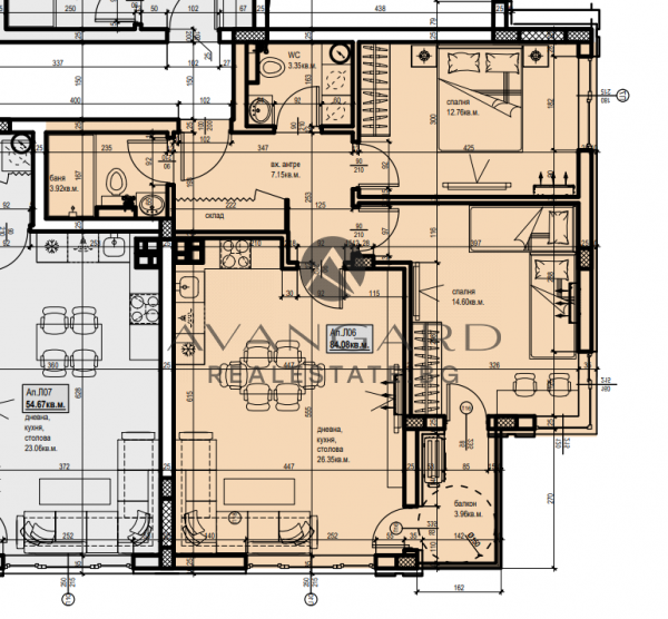 ТРИСТАЕН АПАРТАМЕНТ В НОВА ЛУКСОЗНА СГРАДА/ ЮЖЕН