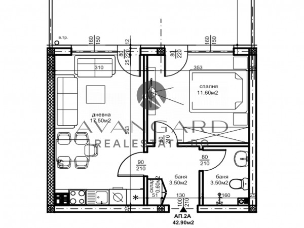 2-room with a yard porch