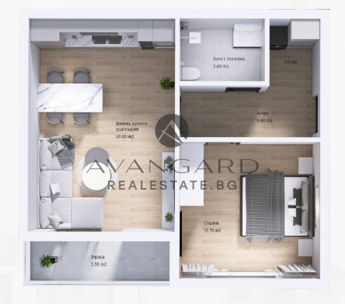 ДВУСТАЕН В ЛУКСОЗНА СГРАДА / МОЛ ПЛОВДИВ