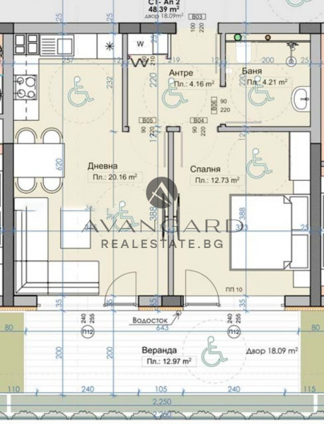 ДВУСТАЕН АПАРТАМЕНТ С ДВОР  И ПАРКОМЯСТО! ПРЕД АКТ14! МАРКОВО!