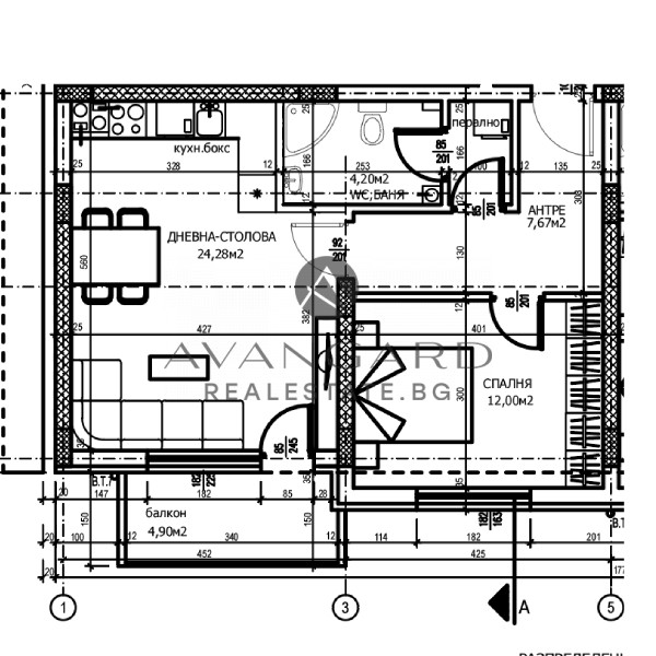 TOP LOCATION! Two-room apartment NEW BUILDING TRAKIIA