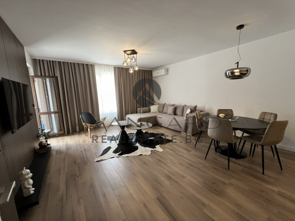 A two -bedroom furniture with the possibility of a parking space