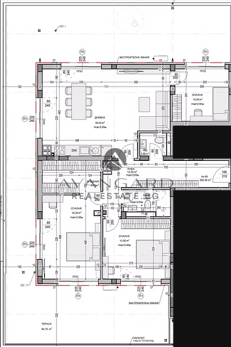 Four -bedroom new building / Ostromila