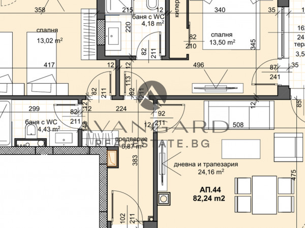 THREE-ROOM APARTMENT IN THRACIA!!!