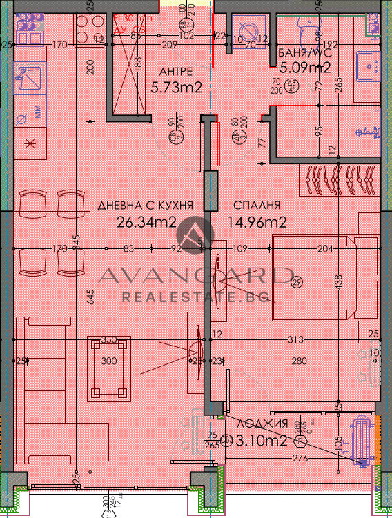 BEFORE ACT 14/ Two-room apartment / Thrace