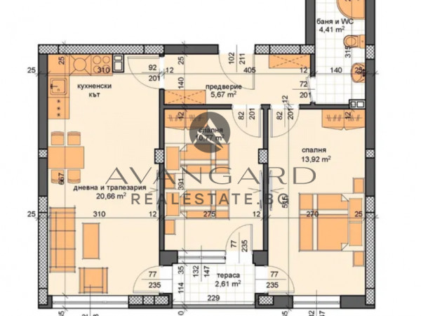 A three -bedroom furnished! Kyuchuk Paris!